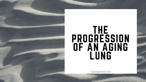 the progression of an aging lung