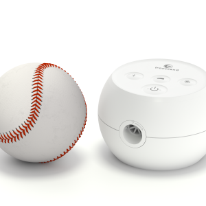 Transcend Micro Auto CPAP next to a baseball